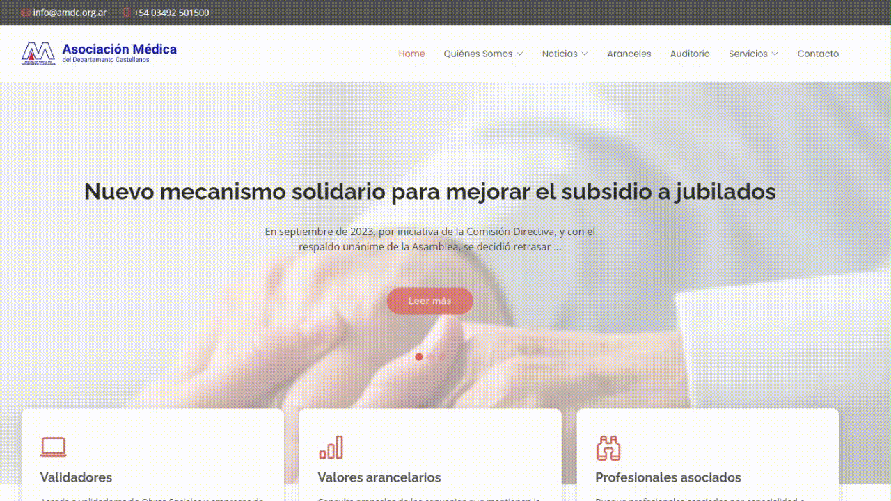 Ingreso a la secci&oacute;n Newsletters