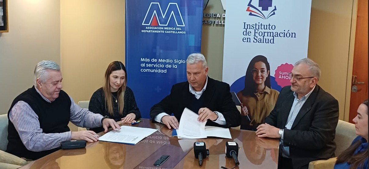 El Instituto de Formación en Salud y el senador Calvo firmaron un acuerdo para capacitación class=